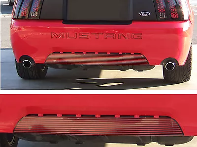 99-04 Ford Mustang Lined Rear Lower Bumper Insert Decal Graphics Sticker • $12.99