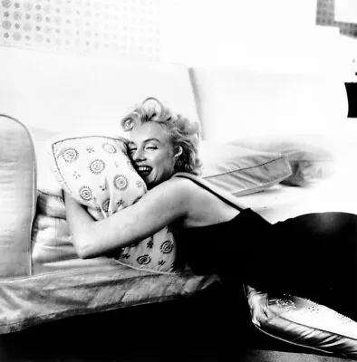 Marilyn Monroe Smiling Lying On The Pillow 8x10 Picture Celebrity Print • $3.98