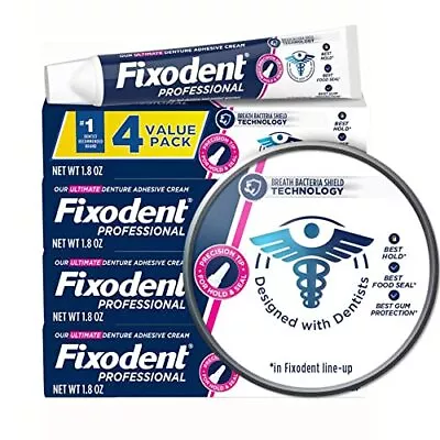 Fixodent Professional Ultimate Denture Adhesive Cream For Full And Partial De... • $34.10