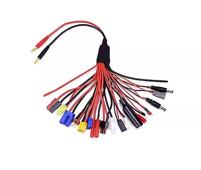 $12.86 • Buy Multifuncion Balance Charging 19in1 Cable Plug Adapter Line IMAX B6 B6AC Charger