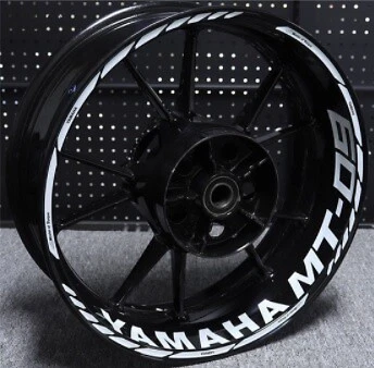 £38.63 • Buy Yamaha MT07 Wheel Decals | Yamaha MT07 Rim Stripes | Yamaha MT07 Wheel Stickers