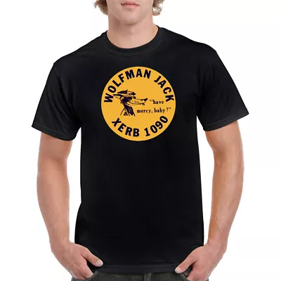 $23 • Buy Wolf Man Jack Vintage 60's XERB Radio T Shirt Hot Rod Flathead Ford Chevy V8