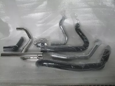 09-16 Harley Davidson Touring Cobra Power Port Duals Head Pipe BLACK • $699.99