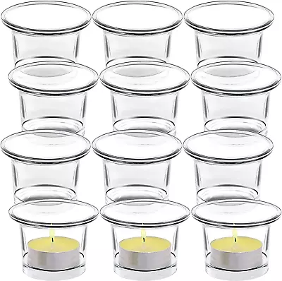 Tealight Candle Holder Glass Votive Candle Holders Clear Tea Light Holders Bulk • $21.83