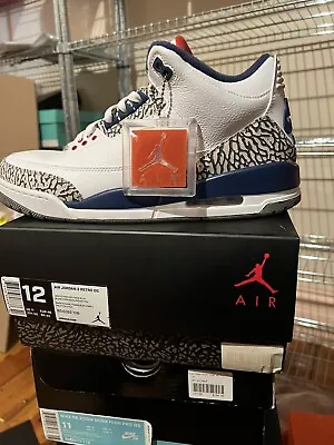 Size 12 - Jordan 3 True Blue Worn Once • $300