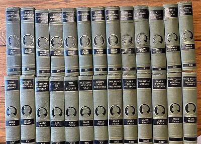 Mark Twain Complete Works Authorized Edition Set Of 24+2 Autobiography’s • $449.99