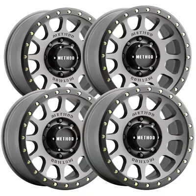 (Set Of 4) Method MR305 NV 18x9 8x170 +18mm Gunmetal Wheels Rims 18  Inch • $1299.96