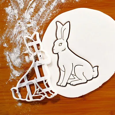 Hare Cookie Cutter - Jackrabbit Long Ears Rabbit Woodland Wildlife Animal Easter • £11.41