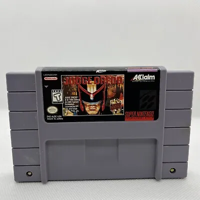 Judge Dredd (Super Nintendo Entertainment System 1995) Authentic Tested • $10.99