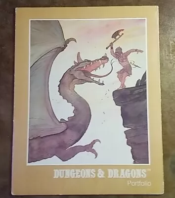 Vintage Dungeons And Dragons Portfolio Folder D&D • $125