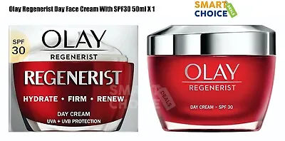 Olay Regenerist Day Face Cream With SPF30 Instantly Hydrates For 24H 50ml New • £13.75