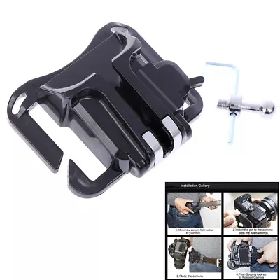 Waist Belt Buckle For Camera Mount Clip Loading Fast Holster Hanger Holder *PN • £6.06