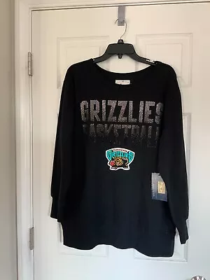 NWT GIII 4 Her By Carl Banks Vancouver Grizzlies Rhinestone Sweatshirt - L • $19.99