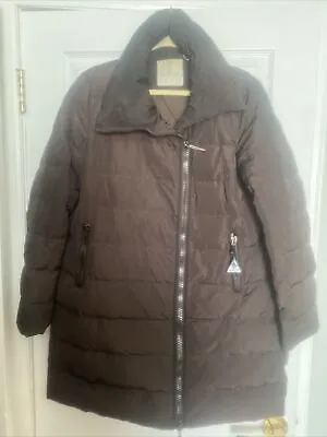 Moncler Womens Size 5 Brown Insulated Winter Coat Fair Cond Made In Armenia! • $45