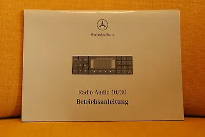 Operating Instructions Mercedes Audio 10/30 Becker W202 W210 W140 R129 R170 W463 • $19.33