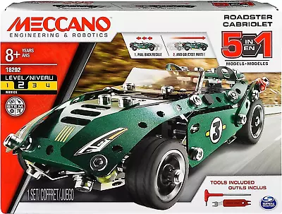 Meccano Rally Racer 1 Model Set With Electric Motor Cabriolet Kit 174 Pieces UK • £22.13