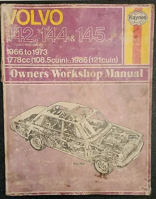 Volvo 140 Series 142 144 145 1966 To 1974 Haynes Owners Workshop Manual • $11.99