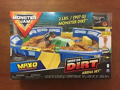 Monster Jam Dirt Arena Playset With 2lbs Of Monster Dirt & 1:64 Monster Truck • $39.95