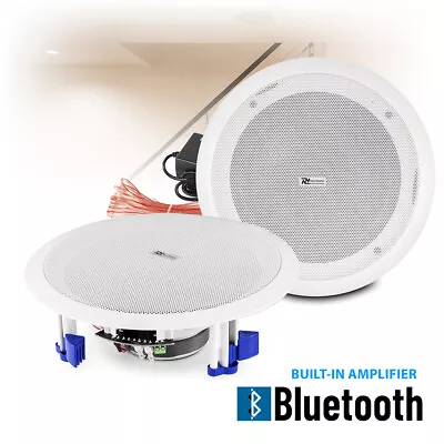 £110 • Buy Wireless Streaming Bluetooth Ceiling Mount Speakers Built-In Amplifier 8  60w