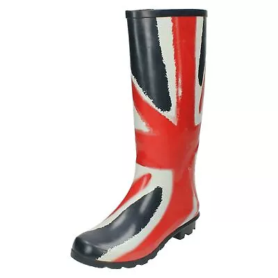 Coronation Celebrations Spot On Ladies Casual Wellington Union  Jack Flag X1r171 • £19.99