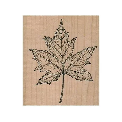 Mounted Rubber Stamp Maple Leaf Fall Autumn Fall Leaves Maple Tree Leaf • $9.65