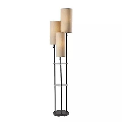 4305-01 Trio Shelf Floor Lamp 68 In. 3 X 40W Type A (Not Included) Black W... • $176.97