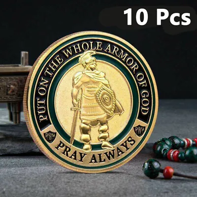10Pcs Put On The Whole Armor Of God Commemorative Challenge Coin Collection Gift • $15