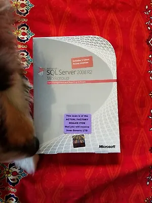 Factory Sealed - A5K-02817 Microsoft SQL Server 2008 R2 Workgroup 5 CAL • $225