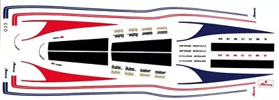 1970 Mercury Special Stripes 1/25th - 1/24th Scale  WATERSLIDE DECAL  • $8.50