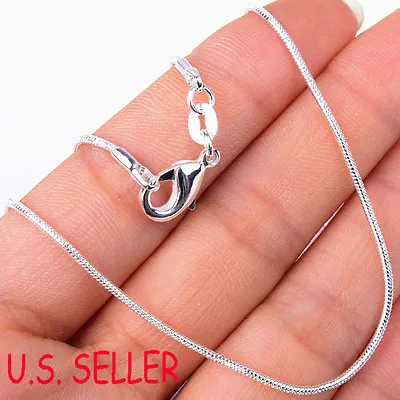 Real 925 Sterling Silver Italian Tarnish-Resist/Nickle-FREE Snake Chain Necklace • $19.99