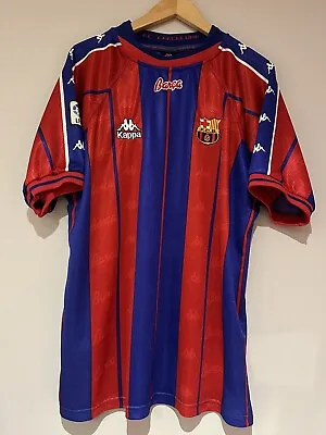 Match-Worn De La Peña 1997/1998 Fc Barcelona Home Kit • $615.65