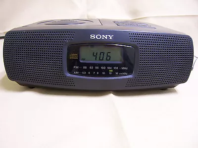 Sony ICF-CD820 CD Player AM FM Radio Alarm Clock Tuner Receiver ICFCD820 CD-R • $26.99