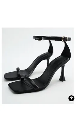 $65 • Buy Zara Leather Sandals Size 40