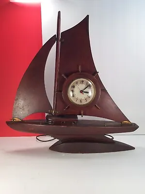 Vintage Sessions Electric Clock Sailboat • $220