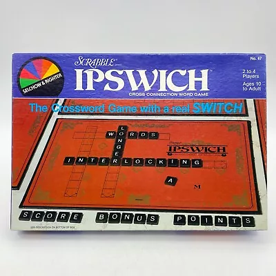 VINTAGE Scrabble Ipswich Crossword Board Game S&R Games 1983 Complete • $12.99