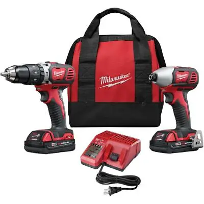 M18 Redlithium 18V Cordless Compact Hammer Drill And Impact Driver Combo Kit - W • $297.48