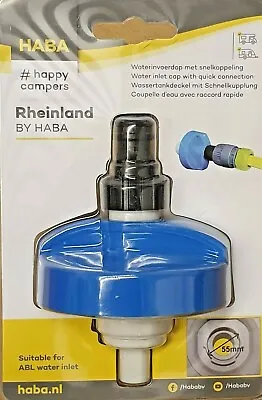 £12.95 • Buy Rheinland Motorhome Water Inlet Filler Cap Quick Hose Connector  2406016