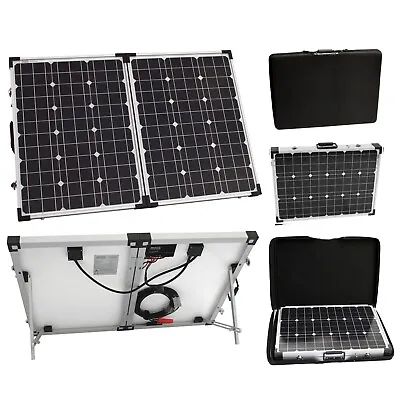 £219.99 • Buy 100W 12V Folding Solar Panel Charging Kit For Caravan Motorhome Campervan Boat