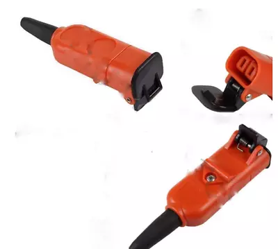 £9.89 • Buy For FLYMO Lawnmower Mains Lead Cable Rewireable CONNECTOR PLUG 51382888-87