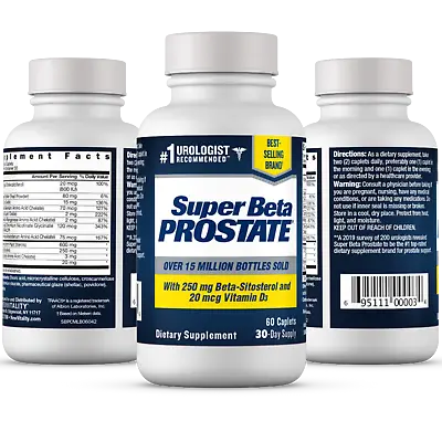 $19.29 • Buy Super Beta Prostate Supplement -Reduce Frequent Urges To Urinate- NEW -FREE S&H