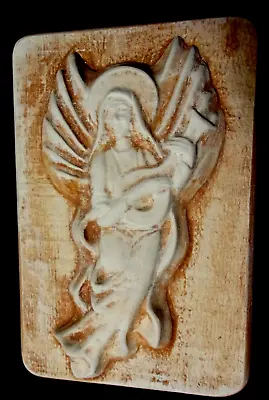 Angel Mold Plaster Cement Concrete Plastic Religious Mould 8  X 5  X 3/4  • $1.25