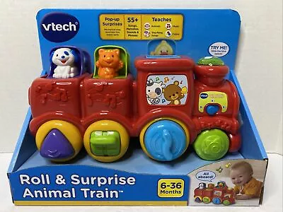 VTech Roll & Surprise Animal Train Pop-Up Surprises Teaches Age 6-36 Months • $21.99