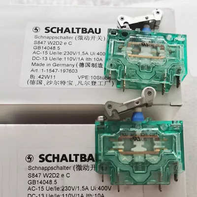 1Pc SCHALTBAU S847W2D2EC Micro Switch 4Pins 10A 240VAC • $19.99