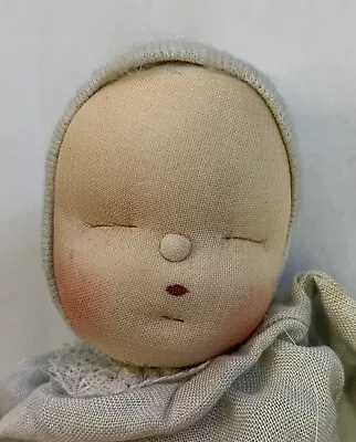 Cloth Sculpted Sleeping Baby Doll Vintage 1957 Made In Japan Pat. Pending 8” • $19.99