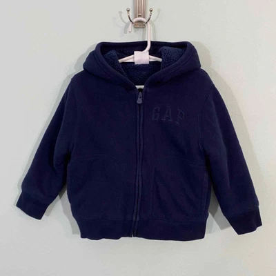 £20.21 • Buy Gap Kid's Navy Fur Lined Full Zip Hoodie Size 4