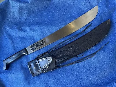 Vintage Corneta Machete No. 127 IMACASA With Leather Sheath 18” Blade • $98