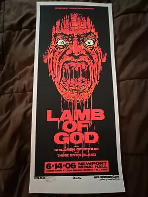 Lamb Of God Concert Poster 2006 Mike Martin • $80