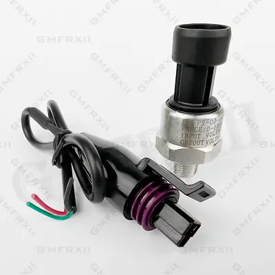 New 100PSI Stainless Fuel Oil MAP AIR Pressure Sensor Sender Connector 1/8  NPT  • $67.79