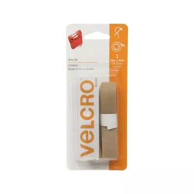 VELCRO(r) Beige Sew-On Tape - .75in. X 30in. - 1 Roll (nmVEL90031) • $8.95