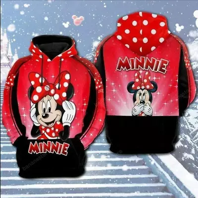 Minnie Mouse 3D HOODIE Halloween Gift Best Price Christmas Gift Us Size • $25.99